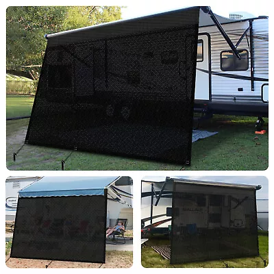 2024 RV Awning Screen W/ Zipper Trailer Camper Sunshade Blackout RV Awning • $62.45