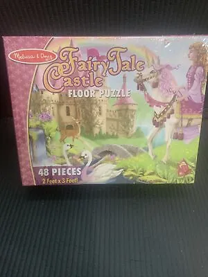 NewMelissa & Doug Fairy Tale Castle Jumbo Jigsaw Floor Puzzle 48 Pcs 2 X 3 Feet • $4.99