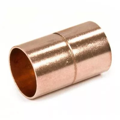 Copper Pipe Fittings Coupling With Stop 1/2  Inch - Lot Of 25 • $13.70