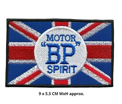 £2.09 • Buy Motor BP Spirit Union Jack Racing Rally Embroidered Sew/Iron On Badge PatchN-181