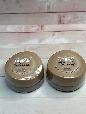 Lot Of 2-Maybelline Dream Matte Mousse Foundation ~ Honey Beige / Medium 4 • $13.99