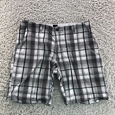 J.Ferrar Shorts Mens 36 Plaid Zip Closure Chino Casual  • $11.95