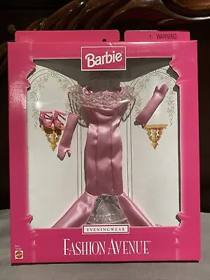 Barbie 1997  Fashion Avenue Evening Wear Pink Mermaid Long Gown NIB #18120 • $29.99
