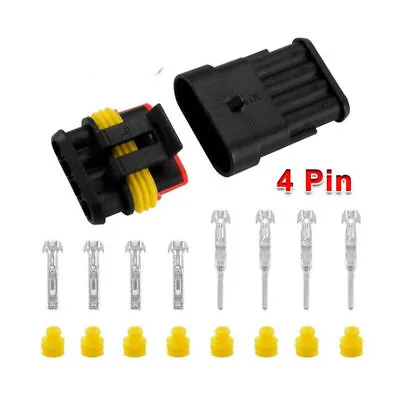 Car Waterproof Electrical Wire Cable Automotive Connector 1-6Pin Way Plug Kit • £4.29