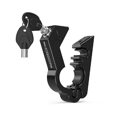 2 In 1 Motorcycle Handlebar Helmet Lock Grip Brake Anti-theft Security Universal • $35