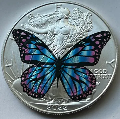 $79 • Buy Beautiful Butterfly - Rare American Silver Eagle 1oz .999 Silver Dollar Coin