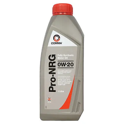 £14.95 • Buy Comma Pro-NRG 0w-20 0w20 Fully Synthetic Car Engine Oil - 1 Litre 1L