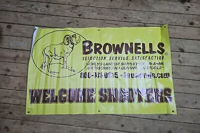 Brownells Firearm Supply Banner Advertising Sign 5x3’ Mancave Garage Competition • $29.99