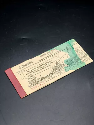 Vintage Disneyland Ticket Book Complete 5 Adventures • $30