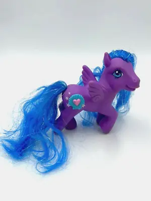 My Little Pony G3 Butterfly Island Delight Pegasus Purple Blue Seashell 2004 • $9.99