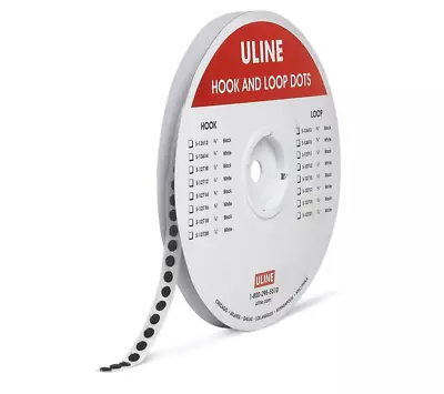 Uline Hook And Loop Dots S-13613 3/8  Black • $23.99