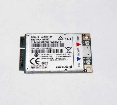 Lenovo Thinkpad T400 T500 Ericsson 3G GPS Mobile F3507G 43Y6513 Mini PCIe Card • $9.99