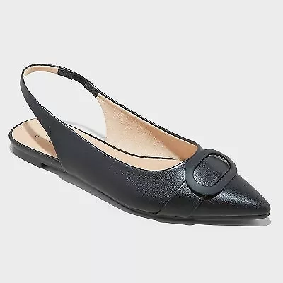 Women's Jenny Ballet Flats - A New Day Black 6.5 • $11.99