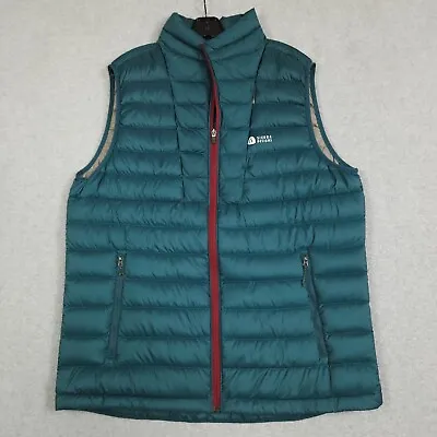 Sierra Designs Vest Men Size XL Full Zip Duck Down Joshua Puffer Vest Sleeveless • $27.99