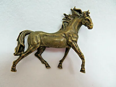 Miniature Bronze Stallion Horse Figurine • $36.96