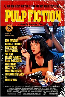 Pulp Fiction Movie Poster - Quentin Tarantino - Original US Version • $10.99