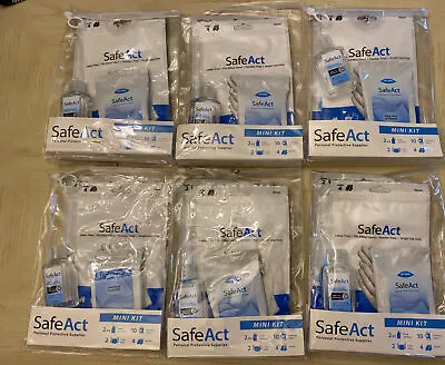 6-SAFE ACT Personal Protective Supply Mini/Travel Kit PPE NEW/SEALED • $20