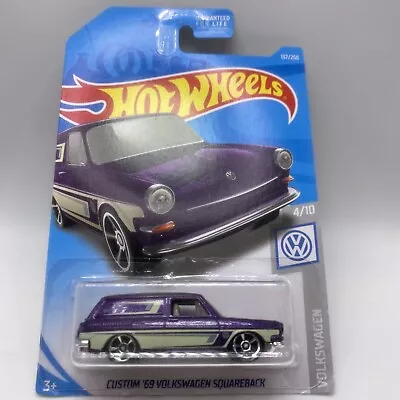 2019 Hot Wheels #137 Volkswagen 4/10 CUSTOM 69 VOLKSWAGEN SQUAREBACK Purple • $8.99