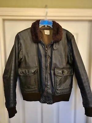 Vintage Bureau Of Aeronautics USN Flying Jacket Type G-1 Size 46 Leather  • $600