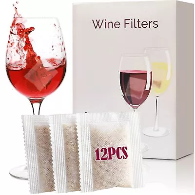 WeThinkeer Wine Filter 12 Pack Wine Filters For Histamines And Sulfite Wine... • $18.17