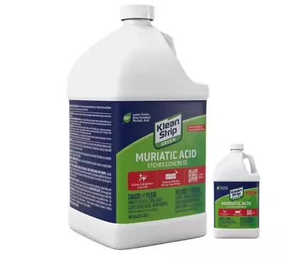 1 Gal. Green Muriatic Acid Brighten Concrete&Masonry No Scent Concrete Cleaner • $12.85