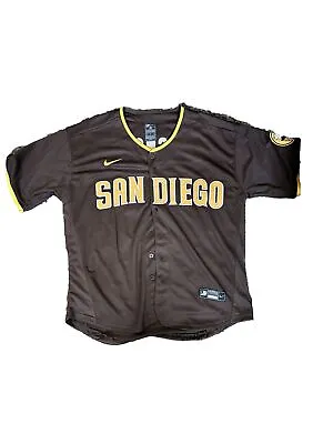 XL Nike MLB Authentic Manny Machado San Diego Padres Jersey - Used Without Tags • $50