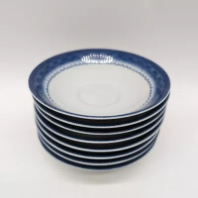 Lot Of 8 - Mottahedeh Hist. Charleston Blue Canton 5 5/8  Saucers For Footed Cup • $99.99