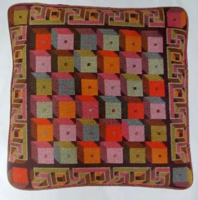 EHRMAN Kaffe Fassett BOXES / ROMAN BLOCKS Tapestry Needlepoint KIT Rare VINTAGE • $180.29