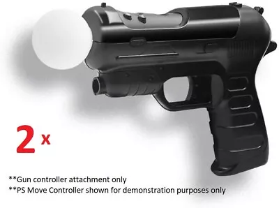 $69 • Buy 2 X Gun Attachment For Playstation 3 4 PS3 PS4 VR Move Motion Controller Adapter