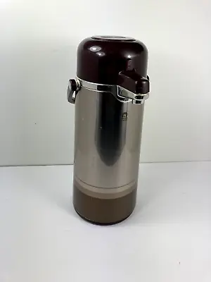 Vintage Peacock Coffee Dispenser Vaccuum Bottle Stainless Made In Japan • $25