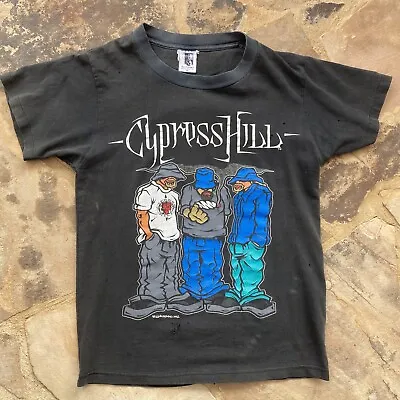 Vintage 1992 Cypress Hill Blunted T-Shirt Sz XL 90s Rap Tee Hip Hop Promo Weed • $300