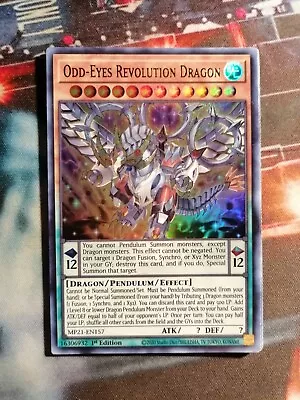 Yu-Gi-Oh! TCG Odd-Eyes Revolution Dragon 2021 Tin Of Ancient Battles MP21-EN157 • £3.79