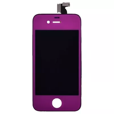 $9.99 • Buy LCD Digitizer Frame Assembly For Apple IPhone 4 CDMA Purple/Black  Front Glass 
