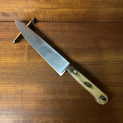 $18 • Buy Vintage Full Forged Carbon Steel 8  French Chef Knife Sabatier Style Cooks Knife