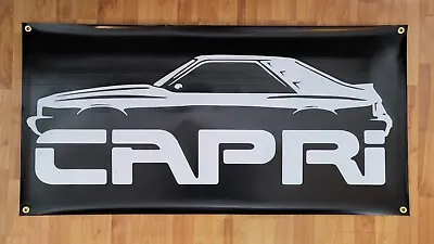 Big Vinyl Banner Mercury Capri Silhouette Sign Poster Racing 4'x2' • $59.99