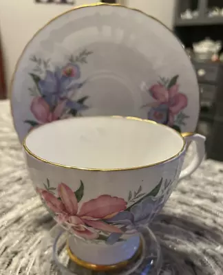 VINTAGE TEA CUP AND SAUCER ROYAL GRAFTON 1950s • $27