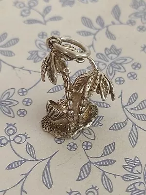 Vintage Silver Palm Tree Charm/Pendant . • £18.50