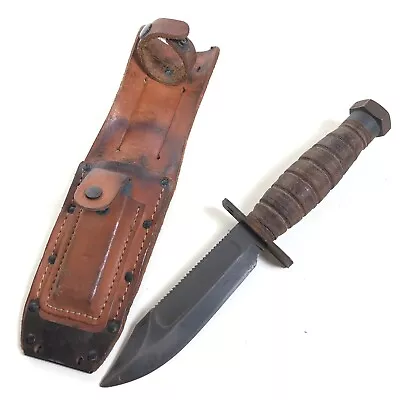 VINTAGE 1970s CAMILLUS VIETNAM ERA JET PILOT SURVIVAL FIGHTING KNIFE • $49