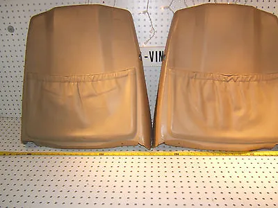 Mercedes Late W126 SEC Coupe REAR Of Front Seat PARCHMENT OE 1 Set Of 2 CoverT2 • $375