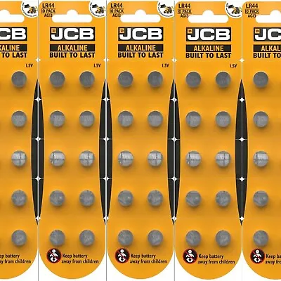 JCB LR44 Battery AG13 357 A76 RW82 L1154 SR44 AG 13 Coin Cell Batteries • £2.65