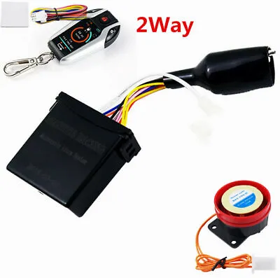2Way Motorcycle Alarm Anti-theft Security System Vibration Remote Engine Start • $60.62