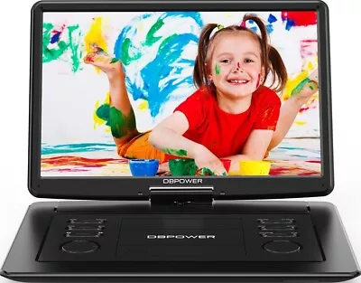 DVD Player Portable For Car With Large Swivel Screen 15.6 Inch For Kids For Home • $80.99