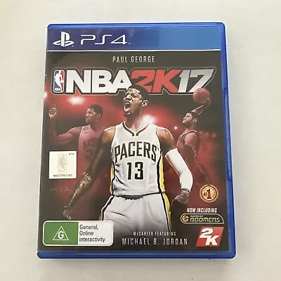 NBA 2K17 PS4 Game Sony Playstation 4 (2016) Paul George Basketball Sports VG • $8.49