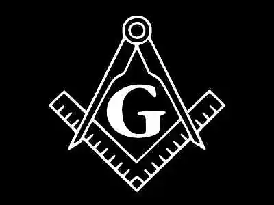Masonic Square And Compass Vinyl Decal Car Truck Sticker CHOOSE SIZE COLOR • $2.79
