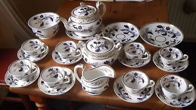 £160 • Buy John Ridgway ? 19th Century 23 Piece Tea Set Butterfly Handle Teapot 2/926
