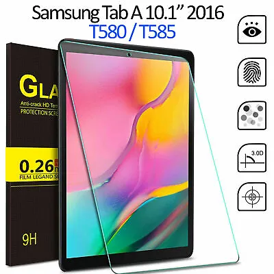 £4.99 • Buy Tempered Glass Screen Protector For Samsung Galaxy Tab A 10.1 2016 SM T580 T585