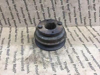$15 • Buy V-Belt Pulley 3 1/2” 4L 5/8 Used 1 1/8 Bore Browning BK32H