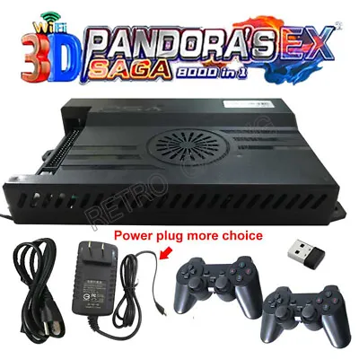 $180.35 • Buy 3D Pandora Box Saga EX 8000 In 1 Arcade Machine Pcb Kit Usb Wireless Gamepad