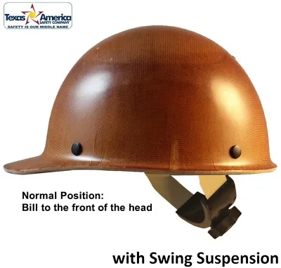MSA Skullgard Cap Style With Swing Suspension - Natural Tan • $142