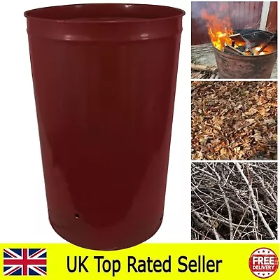 210 Litre Large Garden Outdoor Burner Incinerator Fire Bin For Bonfire 8 Holes • £35.99